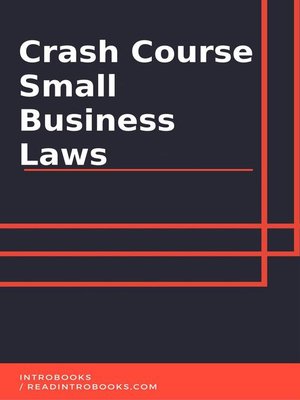 cover image of Crash Course Small Business Laws